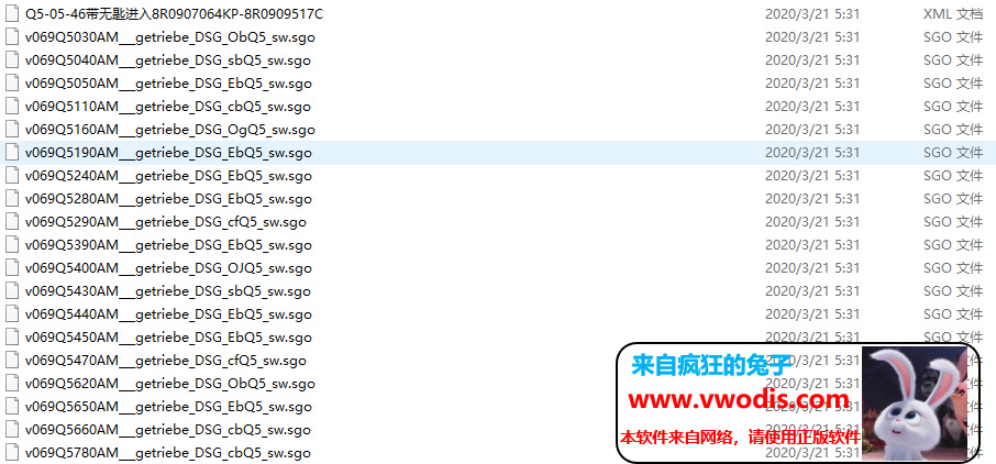 大众/奥迪/斯柯达参数