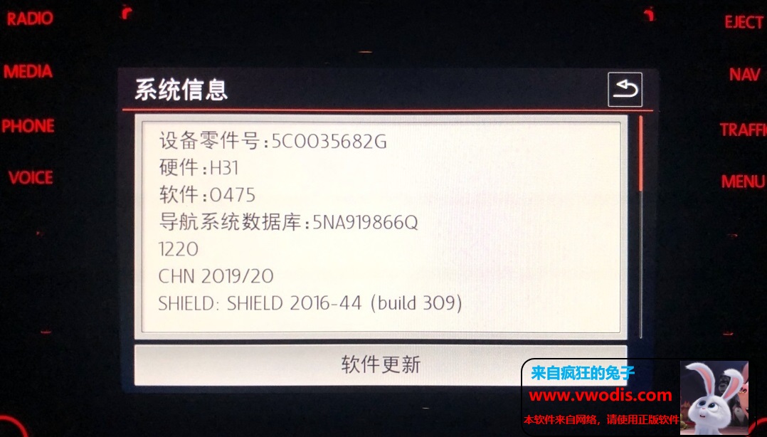 mib2 2020年最新地图1220