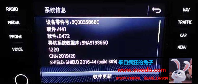 mib2 2020年最新地图1220