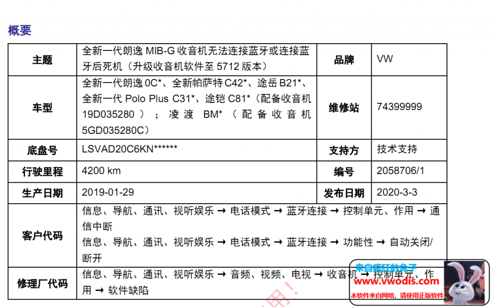 一汽大众/上海大众Mib280/280C升级5712固件