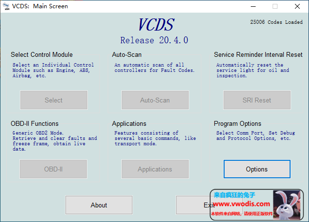 5053 vcds v20.4带加载程序--大众，奥迪，斯柯达刷隐藏