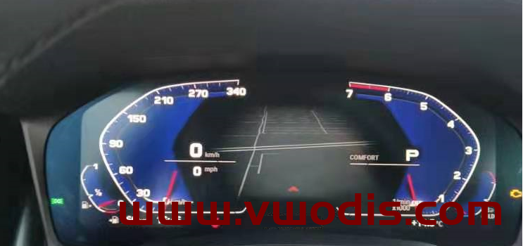 宝马ID7新3系G28激活蓝色妖姬仪表-隐藏