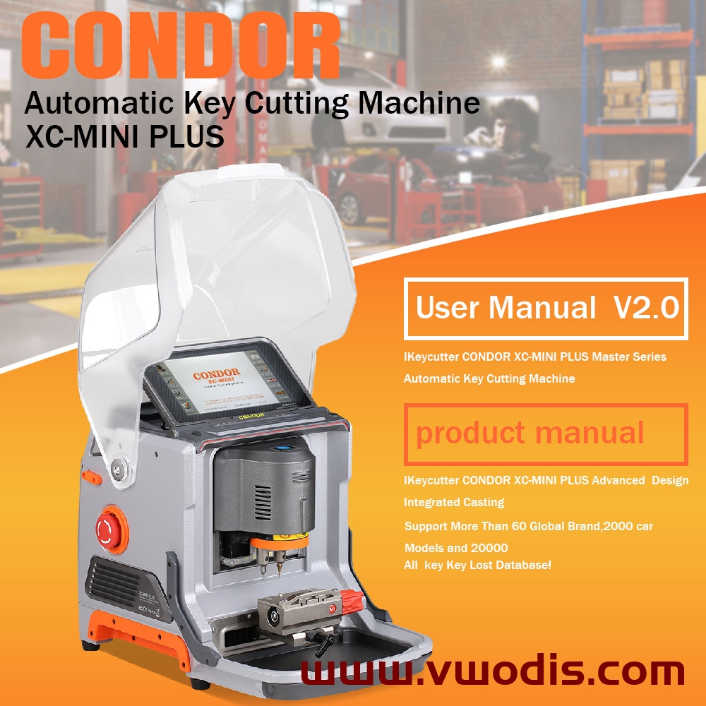 Xhorse Condor XC MINI Plus Condor XC-MINI II Key Cutting Machine Automotive Machine with 3 Years Warranty