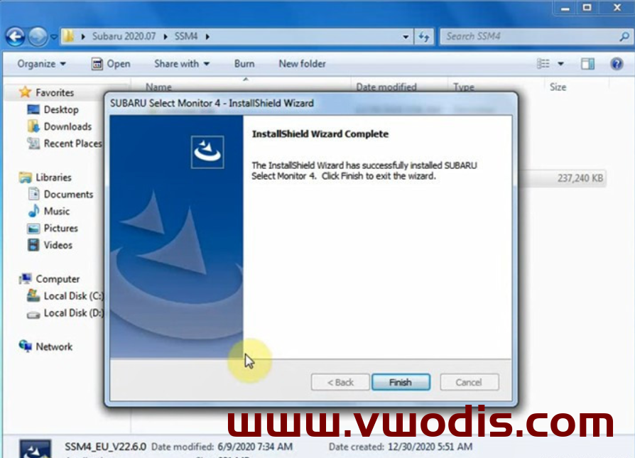 VXDIAG Subaru SSM3 SSM4软件和补丁2020.07