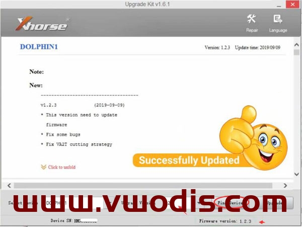 Xhorse Dolphin XP005 Key Cutting Machine V1.4.2 Works on Phone Application Via Bluetooth