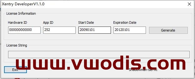 Xentry Developer 注册机 算号器