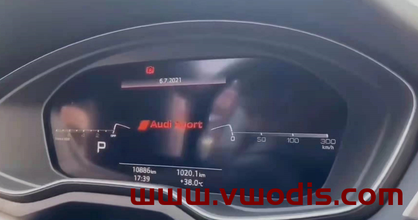 一汽奥迪2021款A4L-A6L液晶仪表开机显示Audi Sport完整教程