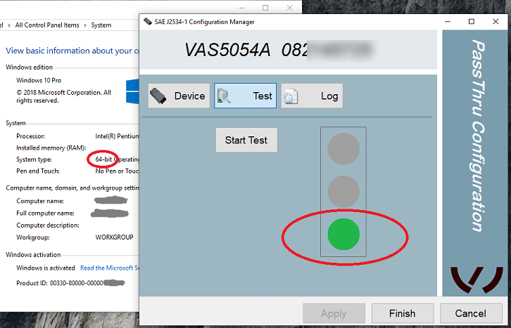 【诊断】VAS5054A PassThru Driver for Xentry PassThru on Windows 10 x64