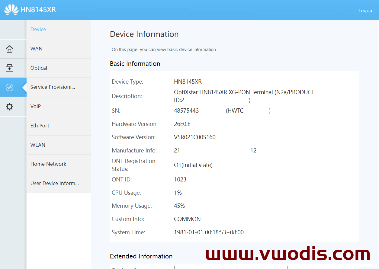 【固件】华为FTTR:HN8145XR+K662D+K662p 升级固件_HN8145XR_V500R021C00SPC150_china_all