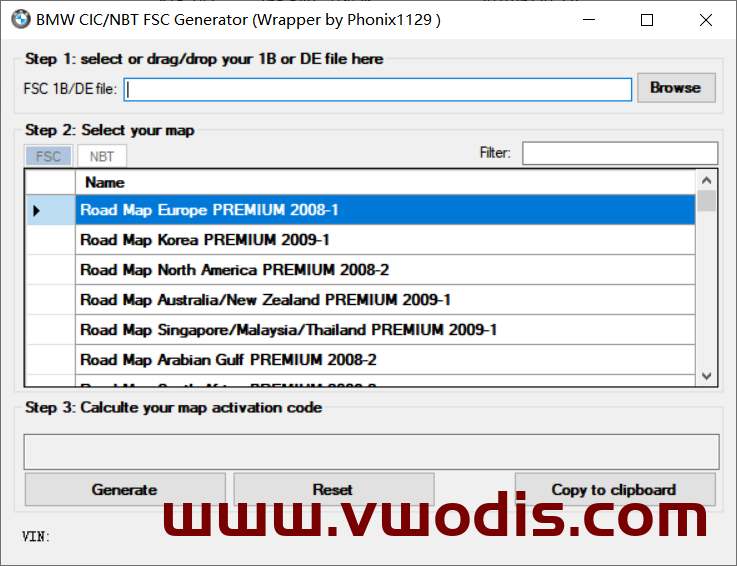 【软件】宝马【一车网】宝马CIC语言实用程序，FSC-NBT代码生成器，CIC地图实用程序（用于导航）