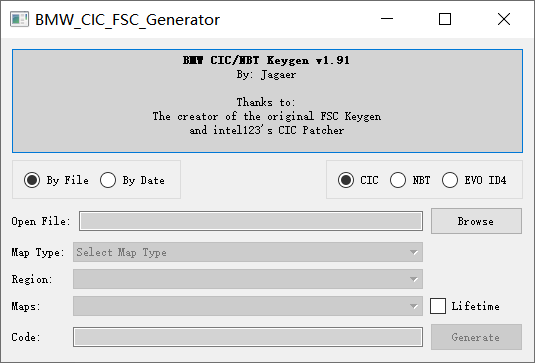 【软件】宝马【一车网】宝马CIC语言实用程序，FSC-NBT代码生成器，CIC地图实用程序（用于导航）