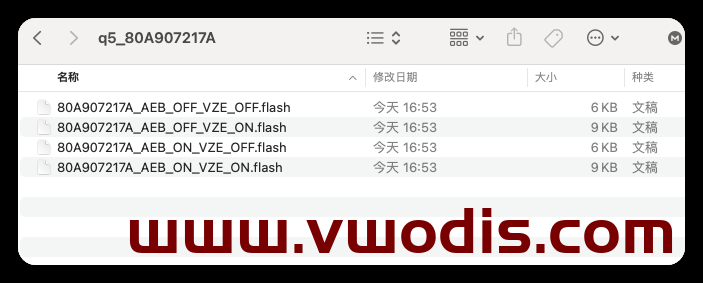 【参数】奥迪【一车网】奥迪VCP软件使用Q5_80A907217A参数也可以工作在Q5_80A907217B
