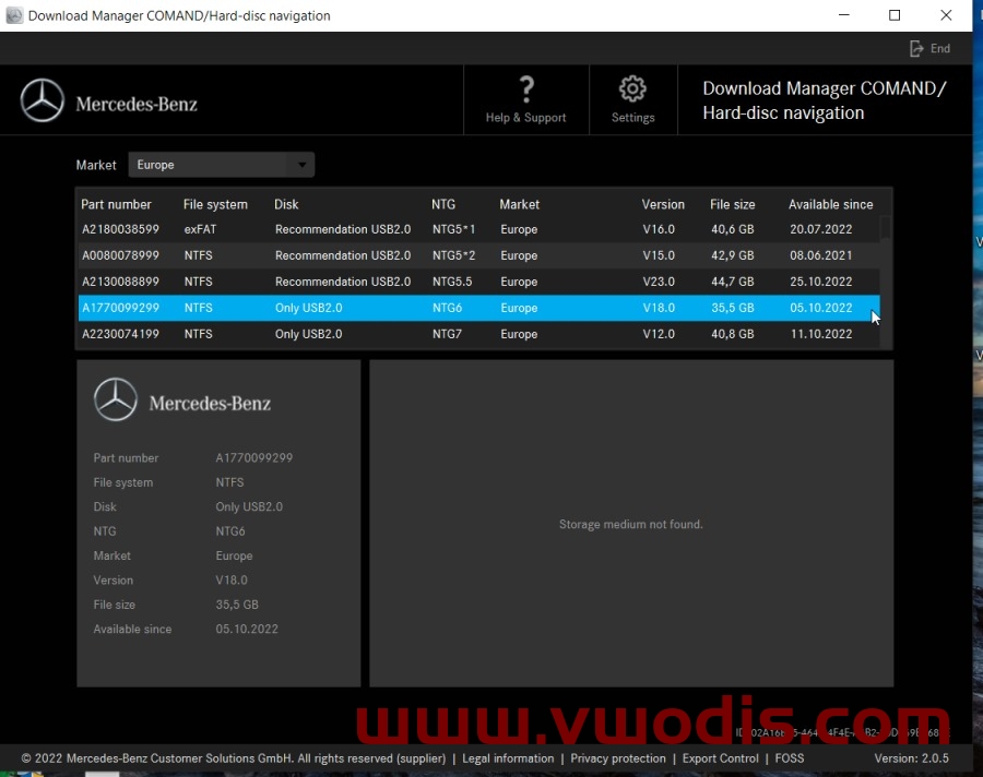 【软件】奔驰【一车网】梅赛德斯奔驰 Comand NTG4x、NTG5x、NTG6、NTG7 地图下载管理器