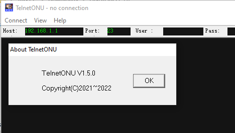 【软件】中兴【一车网】中兴光猫工具ONUtelnet 1.5.0