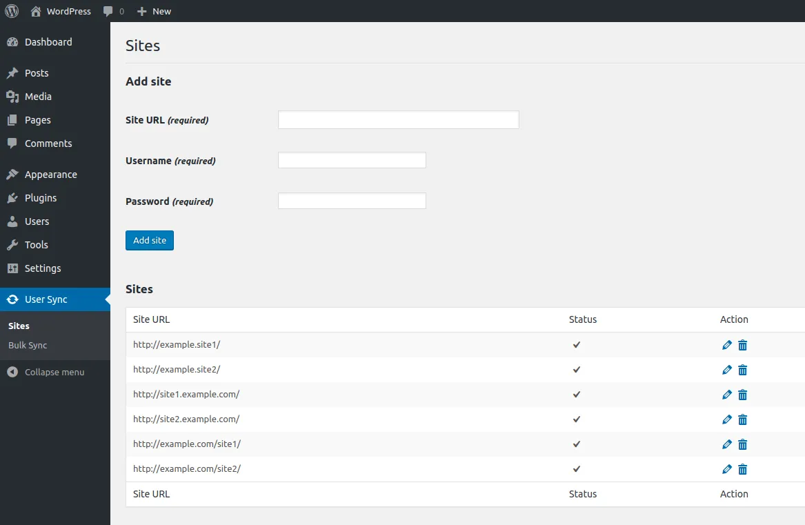 【Wordpress】【一车网】Wordpress同步网站用户V1.6.2-WordPress API Multiple Sites User Sync – 多站点用户会员同步插件 – v1.6.2
