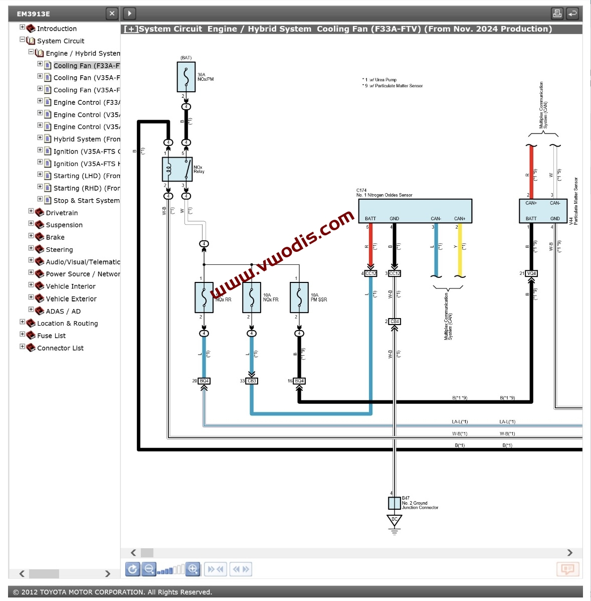 【维修】Lexus【一车网】雷克萨斯LX700H混动 2024款电路图+维修手册