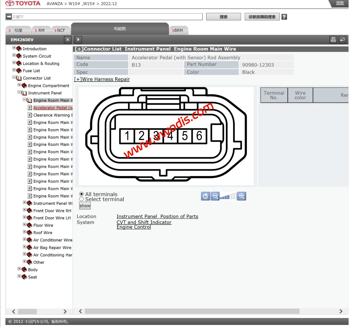 【维修】丰田【一车网】丰田AVANZA W10 W15 2022电路图+维修手册-英文版
