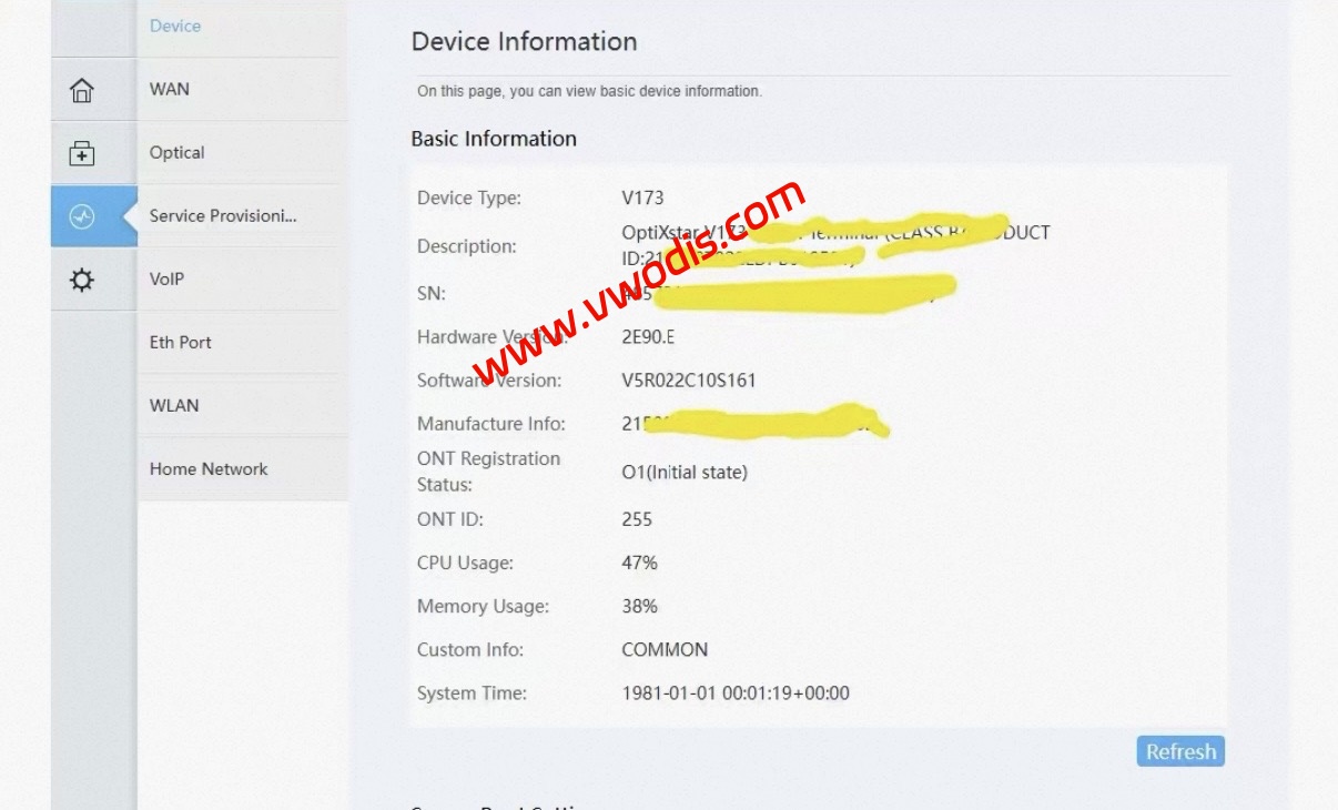 【固件】华为光猫K662D V173 English
