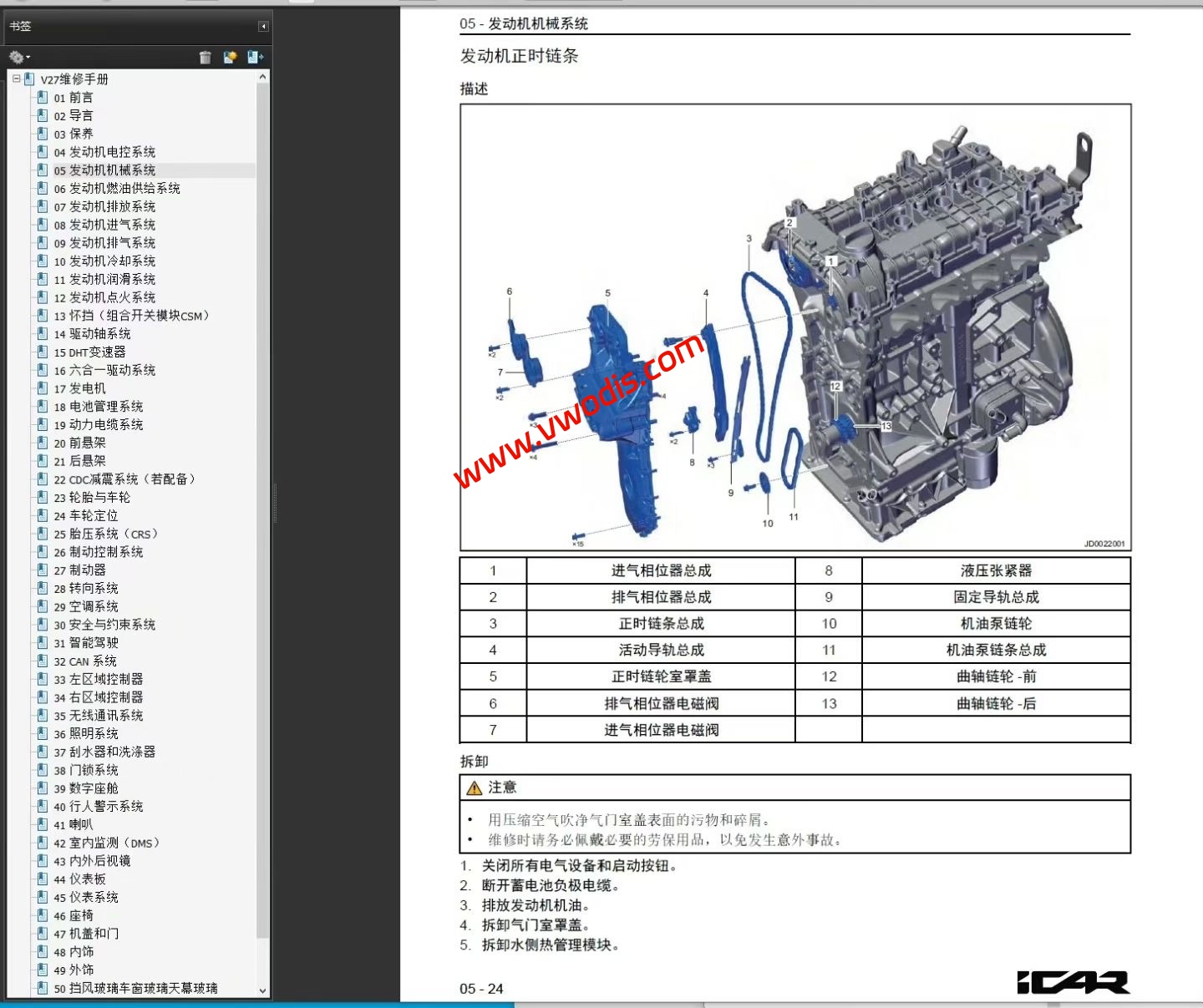 【维修】奇瑞ICAR V27 2026款维修手册+电路图