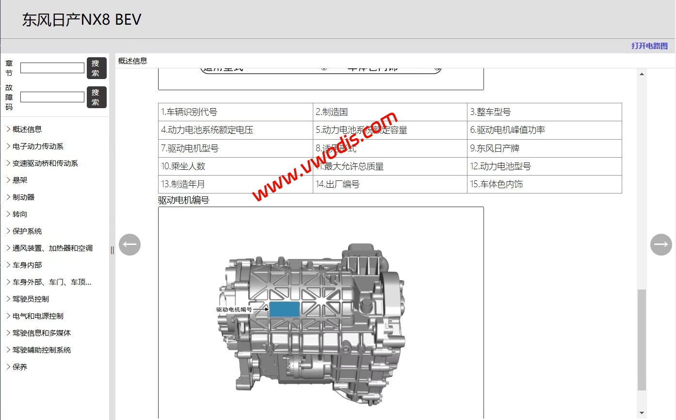 【维修】东风日产NX8 2026款纯电+增程维修手册+电路图+诊断手册+故障诊断+用户手册+车主指南