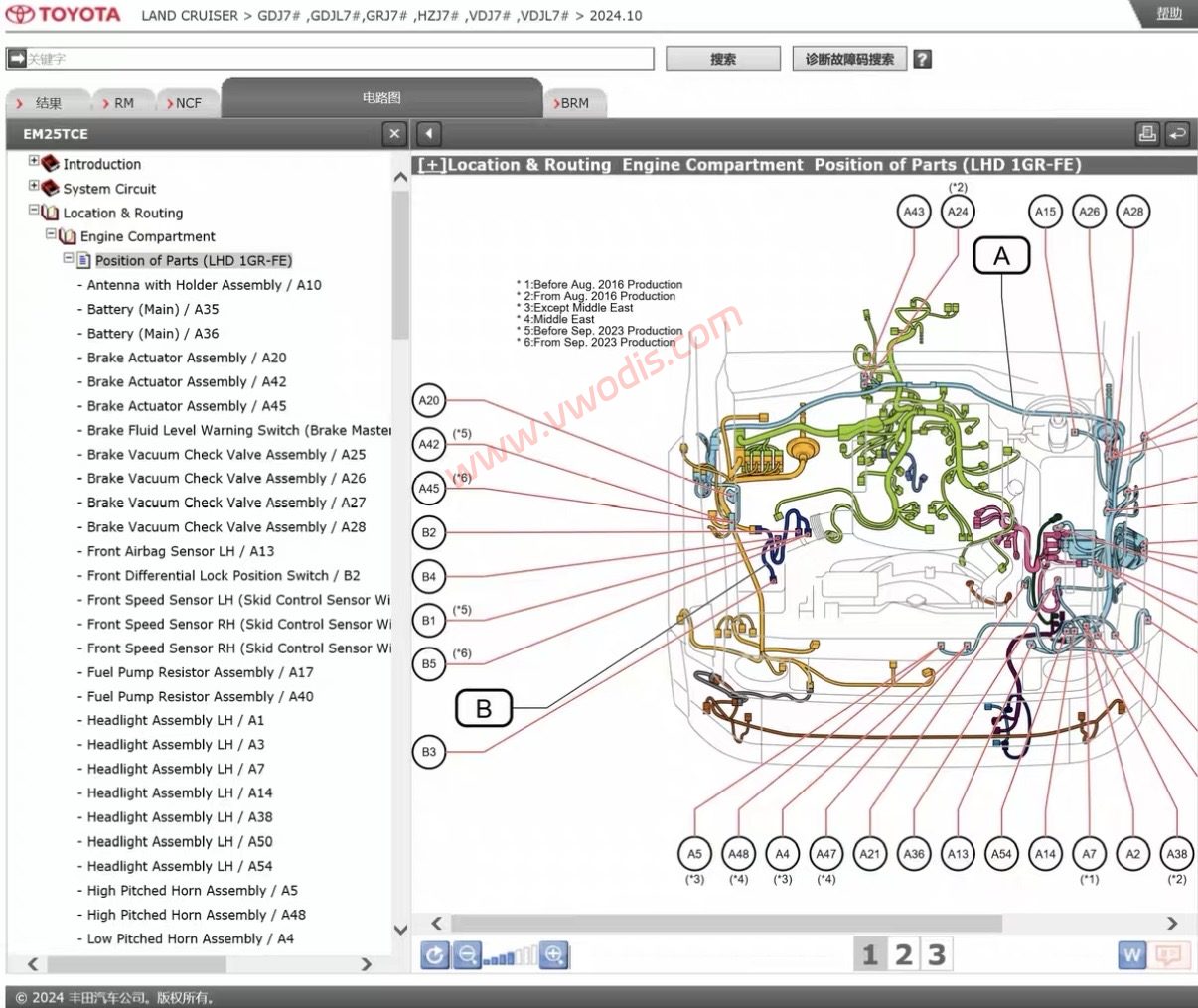 【维修】丰田陆地巡洋舰兰德酷路泽LANDCRUISER 2014-2024维修手册+电路图【英文版】