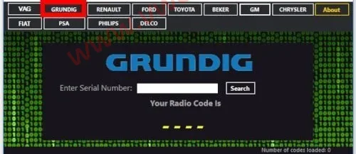 【软件】Radio code generator 2024 VAG, Renault Dacia, Ford, Toyota