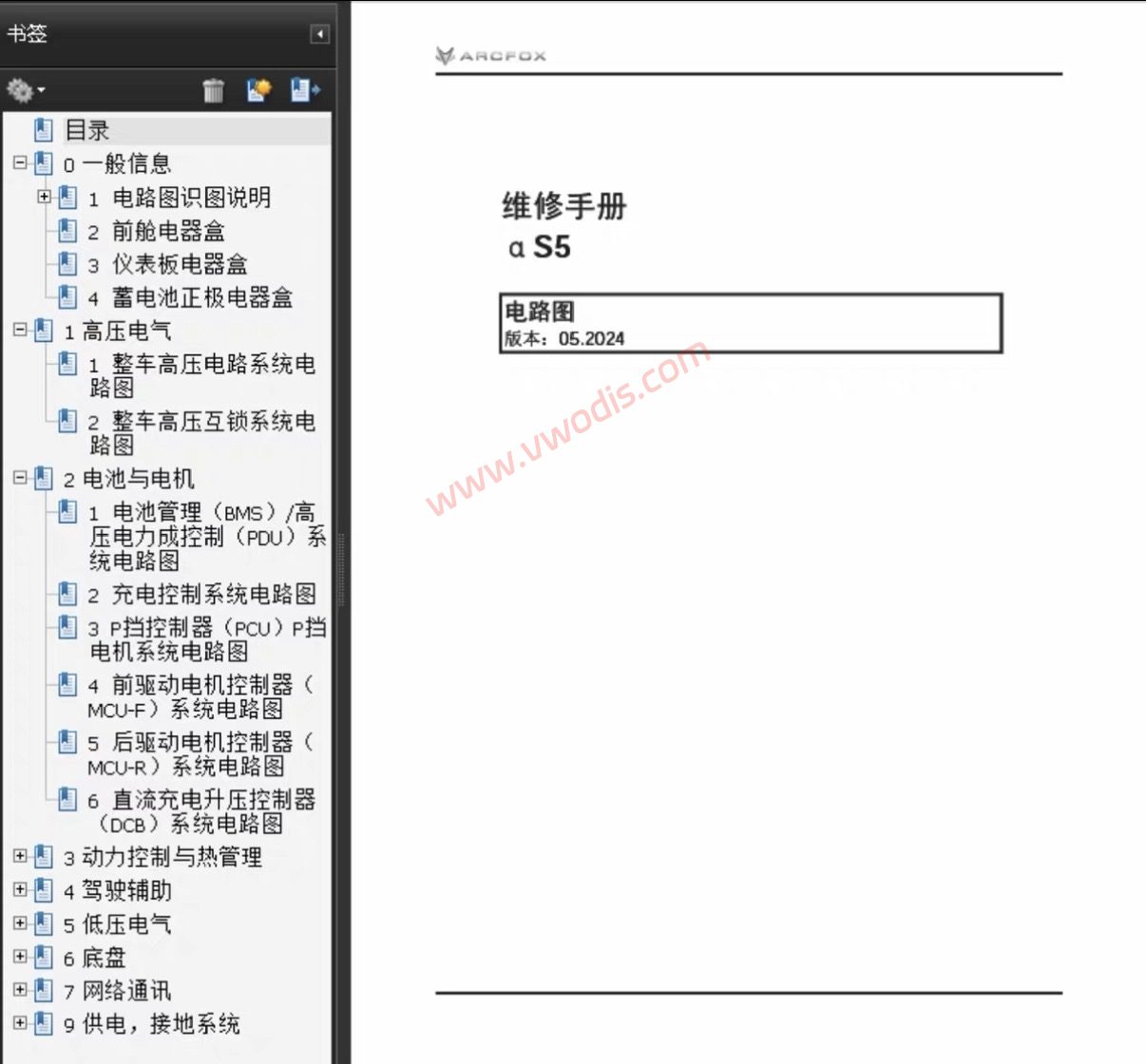 【维修】2024-2027极狐阿尔法S5电路图+维修手册