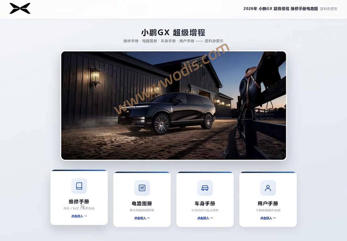 【电路图】小鹏GX 2026维修手册+电路图